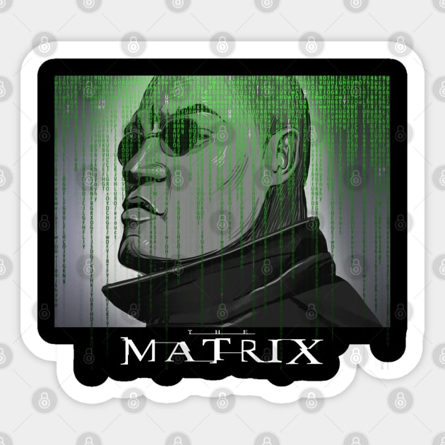 Resurrections Matrix 4 Mens Neo Shirt Neo, Morpheus and Trinity Keanu Reeves Sticker by Pannolinno